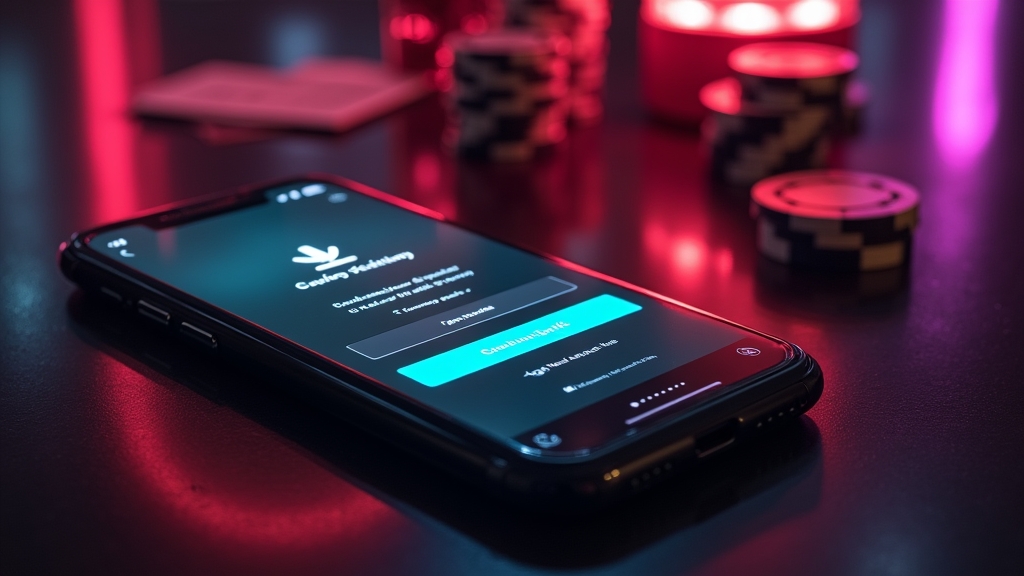 Smartphone zeigt den Download- und Installationsweg der Del Oro Casino App