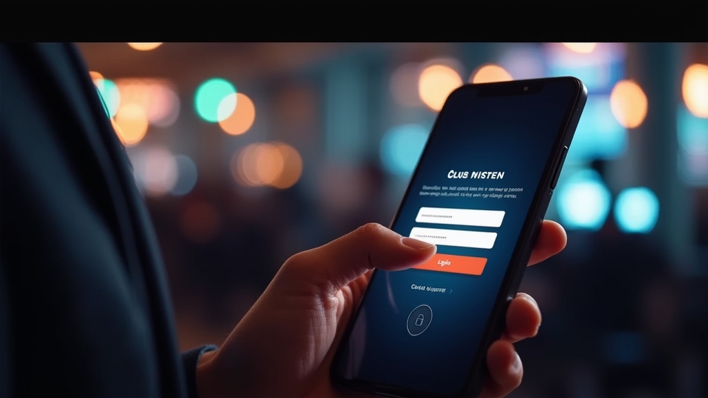 Person meldet sich sicher in der Delorocasino App an